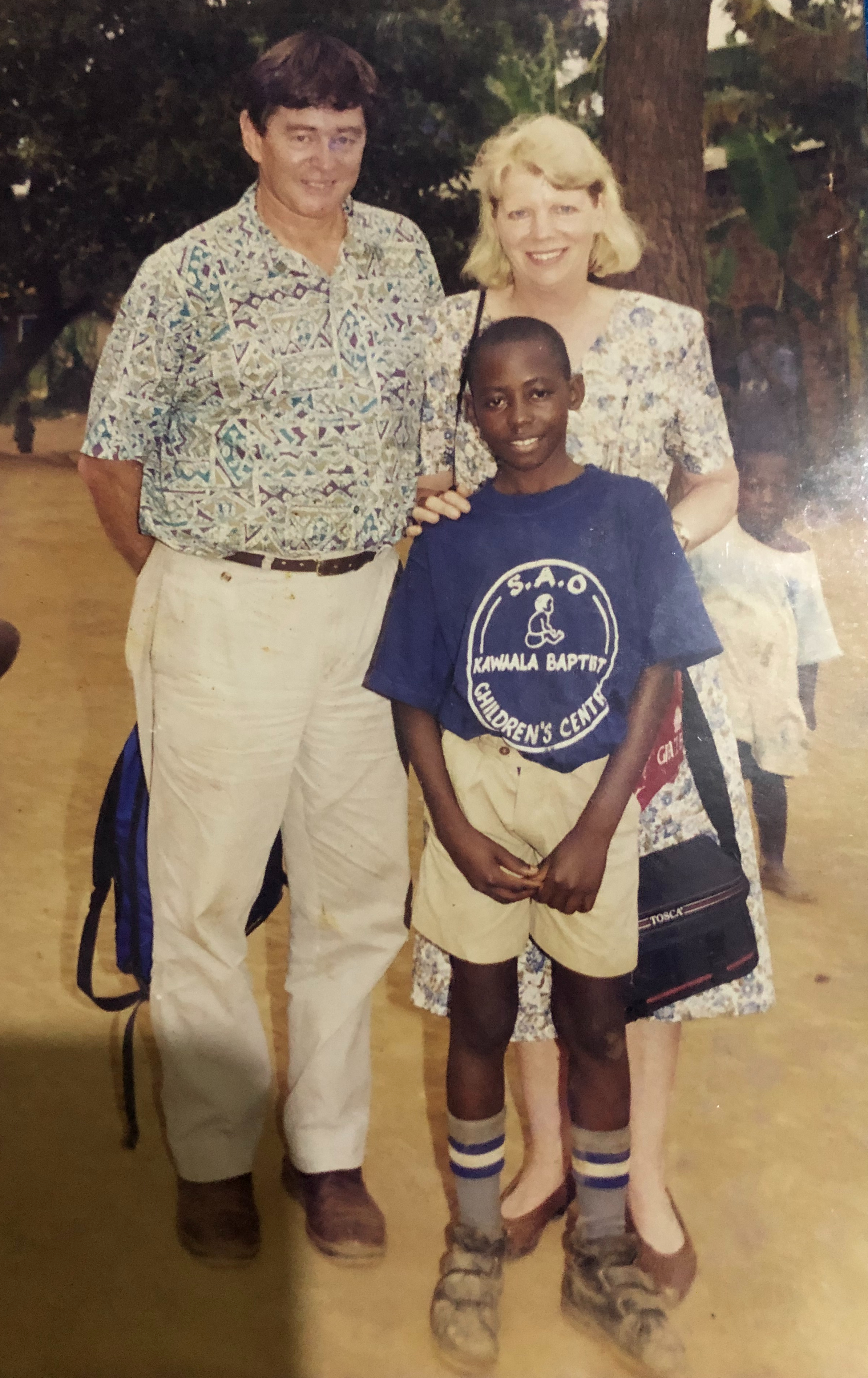 Me with sponsors at a young age